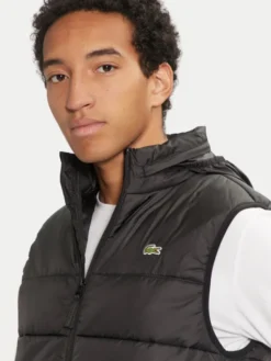 Lacoste Kamizelka BH6761 Czarny Regular Fit