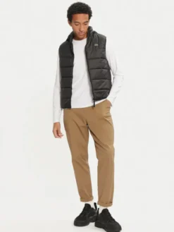 Lacoste Kamizelka BH6761 Czarny Regular Fit