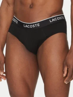 Lacoste Komplet slipów 8H1293 Czarny