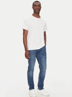 Lacoste Komplet t-shirtów TH9010 Biały Regular Fit