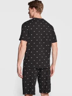 Lacoste Piżama 4H3304 Czarny Regular Fit