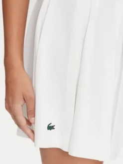 Lacoste Spódnica tenisowa JF0990 Biały Regular Fit