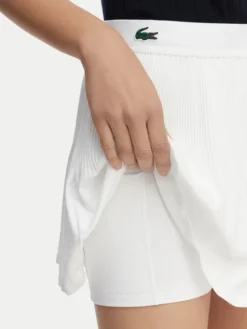 Lacoste Spódnica tenisowa JF9990 Biały Regular Fit