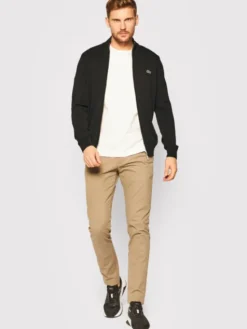 Lacoste Sweter AH1957 Czarny Classic Fit
