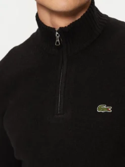 Lacoste Sweter AH3052 Czarny Classic Fit