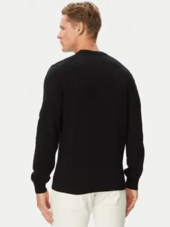 Lacoste Sweter AH1985 Czarny Regular Fit