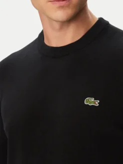 Lacoste Sweter AH1985 Czarny Regular Fit