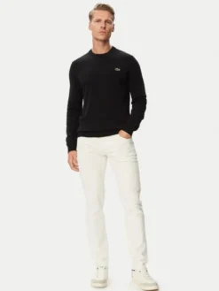 Lacoste Sweter AH1985 Czarny Regular Fit