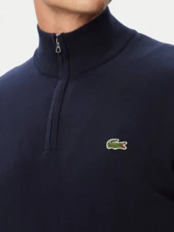 Lacoste Sweter AH1980 Granatowy Classic Fit