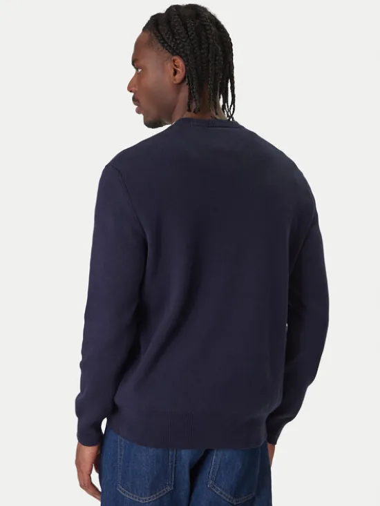 Lacoste Sweter AH5944 Granatowy Regular Fit