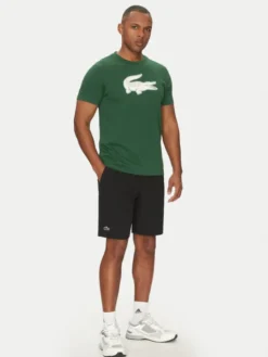 Lacoste Szorty tenisowe GH7452 Czarny Regular Fit