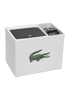 Lacoste Zestaw etui na karty i pasek RC4092 Czarny