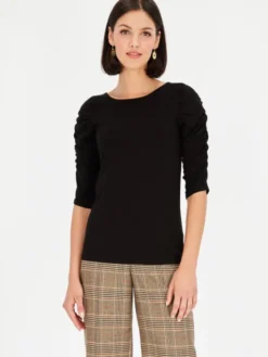 L’AF Bluzka Flezja Czarny Slim Fit