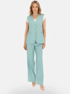 L’AF Kamizelka Mint Zielony jasny Regular Fit