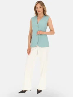 L’AF Kamizelka Mint Zielony jasny Regular Fit