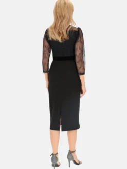 L’AF Sukienka wieczorowa Leona Czarny Regular Fit