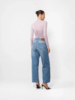 La Mania Bluzka SOLLA Fioletowy Basic Fit