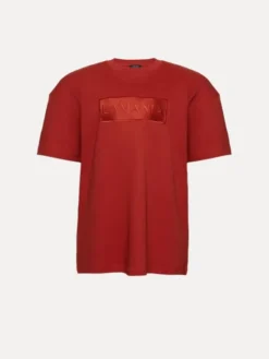 La Mania T-Shirt ALISA Czerwony ciemny Basic Fit