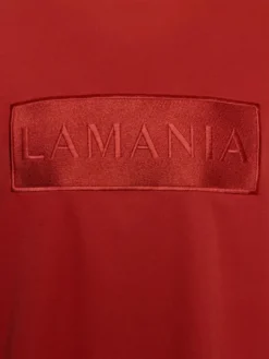 La Mania T-Shirt ALISA Czerwony ciemny Basic Fit