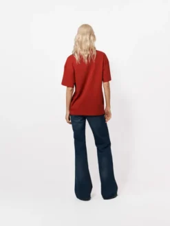 La Mania T-Shirt ALISA Czerwony ciemny Basic Fit