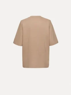 La Mania T-Shirt LOLA Beżowy Basic Fit