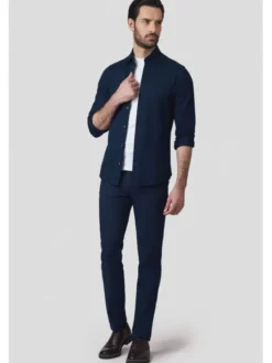 Lancerto Chinosy Mikkeli SP082125000015 Granatowy Regular Fit