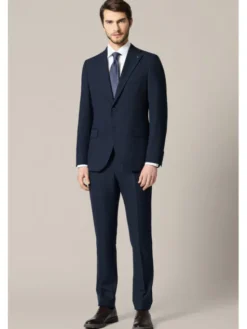 Lancerto Garnitur Apricale GA073225000002 Granatowy Slim Fit