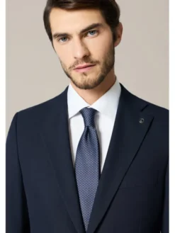 Lancerto Garnitur Apricale GA073225000002 Granatowy Slim Fit