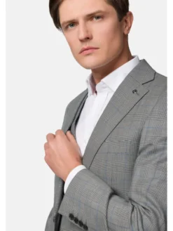Lancerto Garnitur Arkansas GA073123000017 Szary Slim Fit