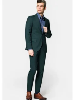 Lancerto Garnitur Bristol GA073222000006 Zielony Slim Fit