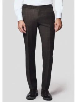Lancerto Garnitur Castel GA073125000021 Brązowy Slim Fit