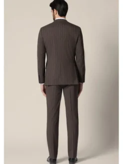 Lancerto Garnitur Ceuta GA073126000014 Brązowy Slim Fit