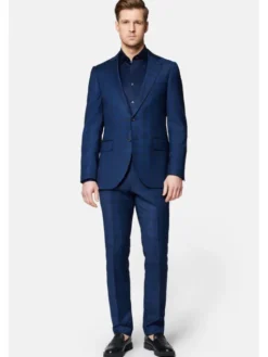 Lancerto Garnitur Chandalar GA073124000008 Granatowy Slim Fit