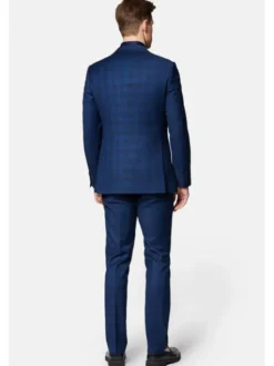 Lancerto Garnitur Chandalar GA073124000008 Granatowy Slim Fit