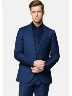 Lancerto Garnitur Chandalar GA073124000008 Granatowy Slim Fit