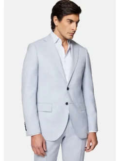 Lancerto Garnitur Durango GA073124000014 Błękitny Slim Fit