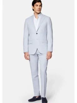 Lancerto Garnitur Durango GA073124000014 Błękitny Slim Fit