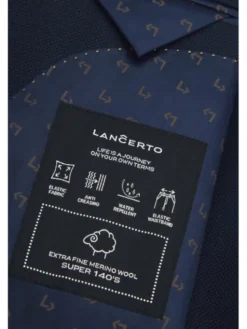 Lancerto Garnitur Fabricio GA073125000026 Granatowy Slim Fit