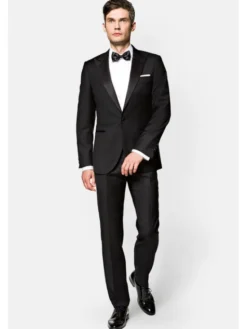 Lancerto Garnitur GA073122000020 Czarny Regular Fit