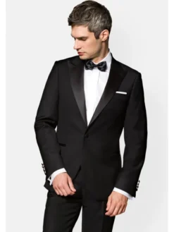 Lancerto Garnitur GA073122000020 Czarny Regular Fit