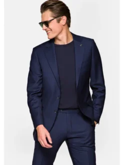Lancerto Garnitur GA073122000006 Granatowy Regular Fit