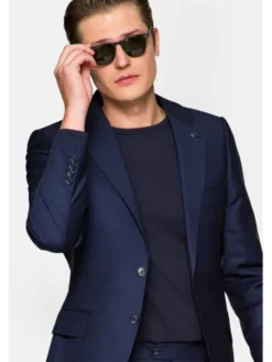 Lancerto Garnitur GA073122000006 Granatowy Regular Fit