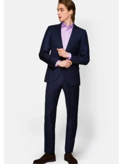 Lancerto Garnitur GA073121000007 Granatowy Regular Fit