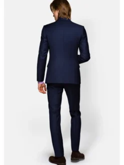 Lancerto Garnitur GA073121000007 Granatowy Regular Fit