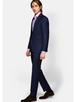 Lancerto Garnitur GA073121000007 Granatowy Regular Fit