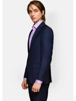 Lancerto Garnitur GA073121000007 Granatowy Regular Fit