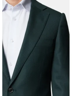 Lancerto Garnitur Garnitur Zielony Wełniany Newark GA073124000022 Zielony Slim Fit