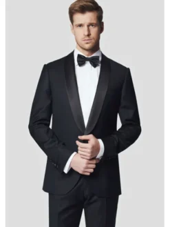 Lancerto Garnitur Leiston GA073124000026 Czarny Slim Fit