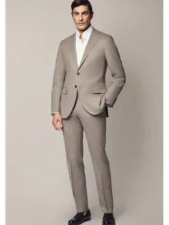 Lancerto Garnitur Livade GA073125000014 Beżowy Slim Fit