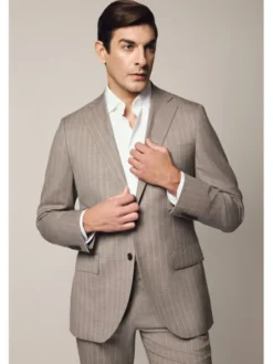 Lancerto Garnitur Livade GA073125000014 Beżowy Slim Fit